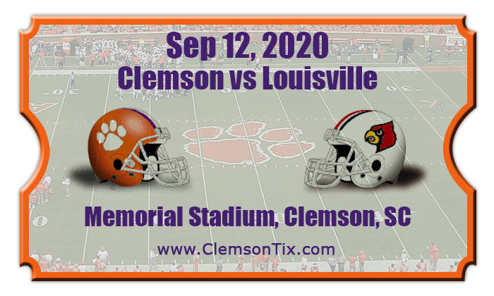 Clemson Tigers vs Louisville Cardinals Football Tickets | 09/12/20