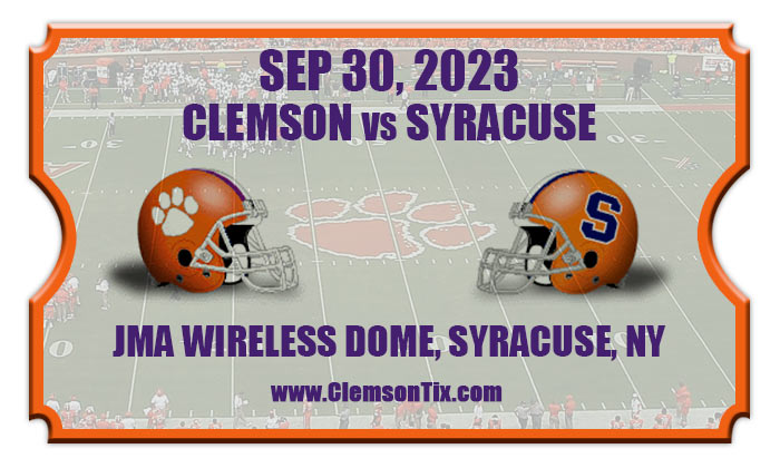 2023 Clemson Vs Syracuse